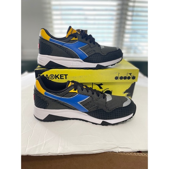 Diadora Wolverine Marvel Black Yellow Blue Sneakers Size 10 M Men's Shoes - Picture 8 of 14